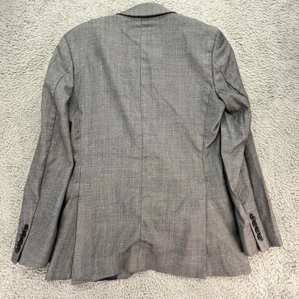 J. Crew Thompson Wool Gray Plaid Sport Coat‎ Blazer Men 34S